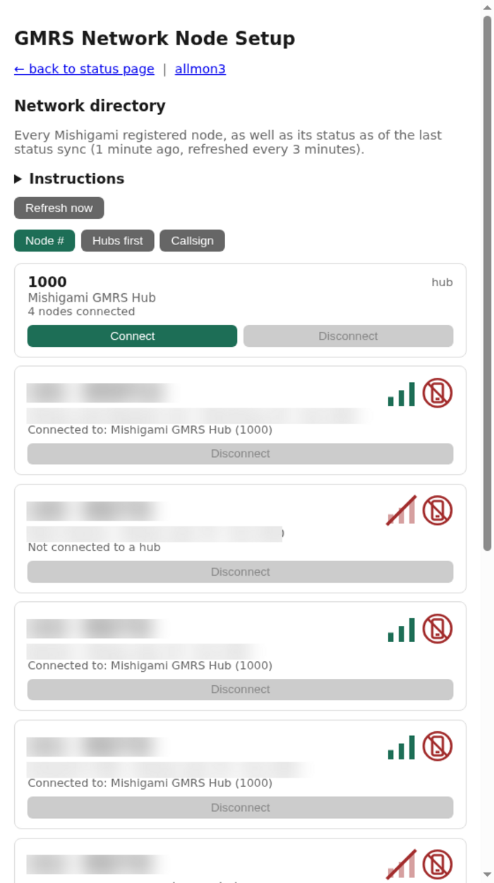 Node directory screenshot
